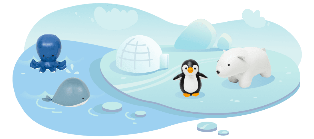 Little Big Friends Ocean collection scene