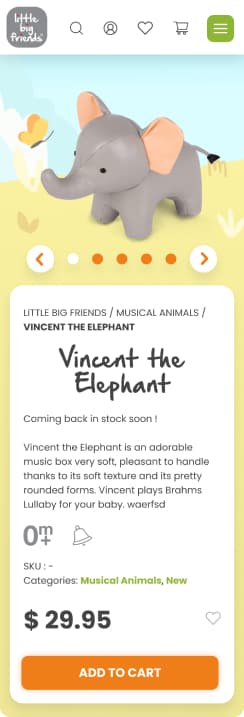 Little Big Friends product cards column