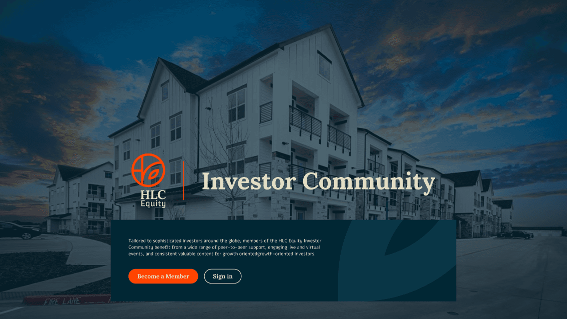 HLC Equity Investor Community - tailored peer-to-peer support, live and virtual events for sophisticated investors.