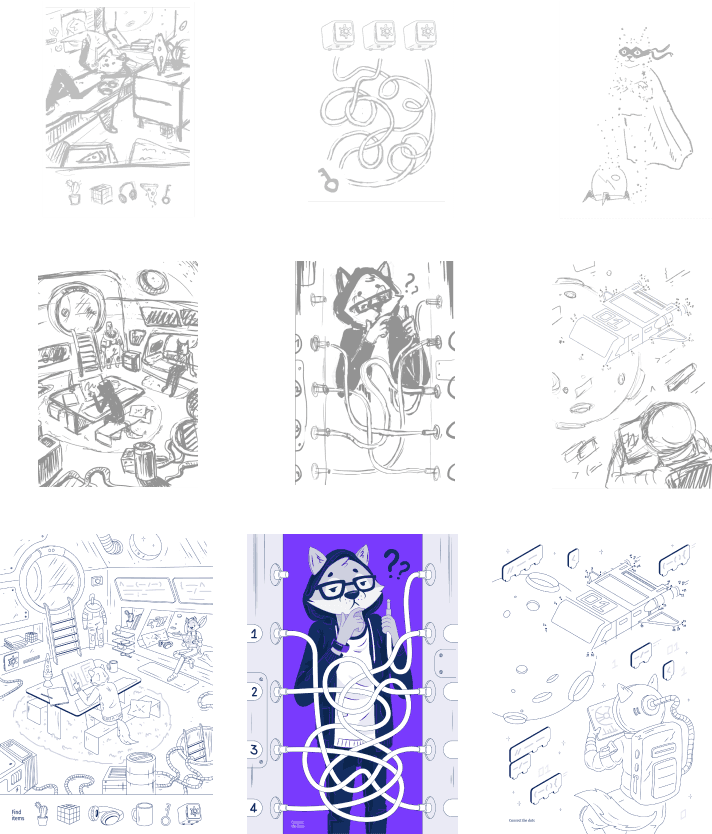 Spectral children's workbook - illustrated activity pages, sheet two.