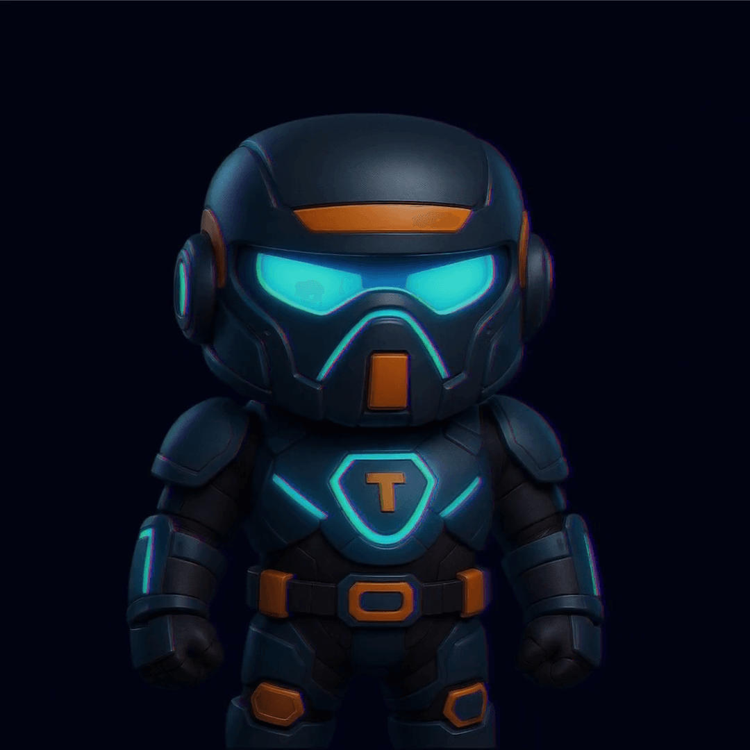 Timmy, the Teramind robot mascot, in the brand film.